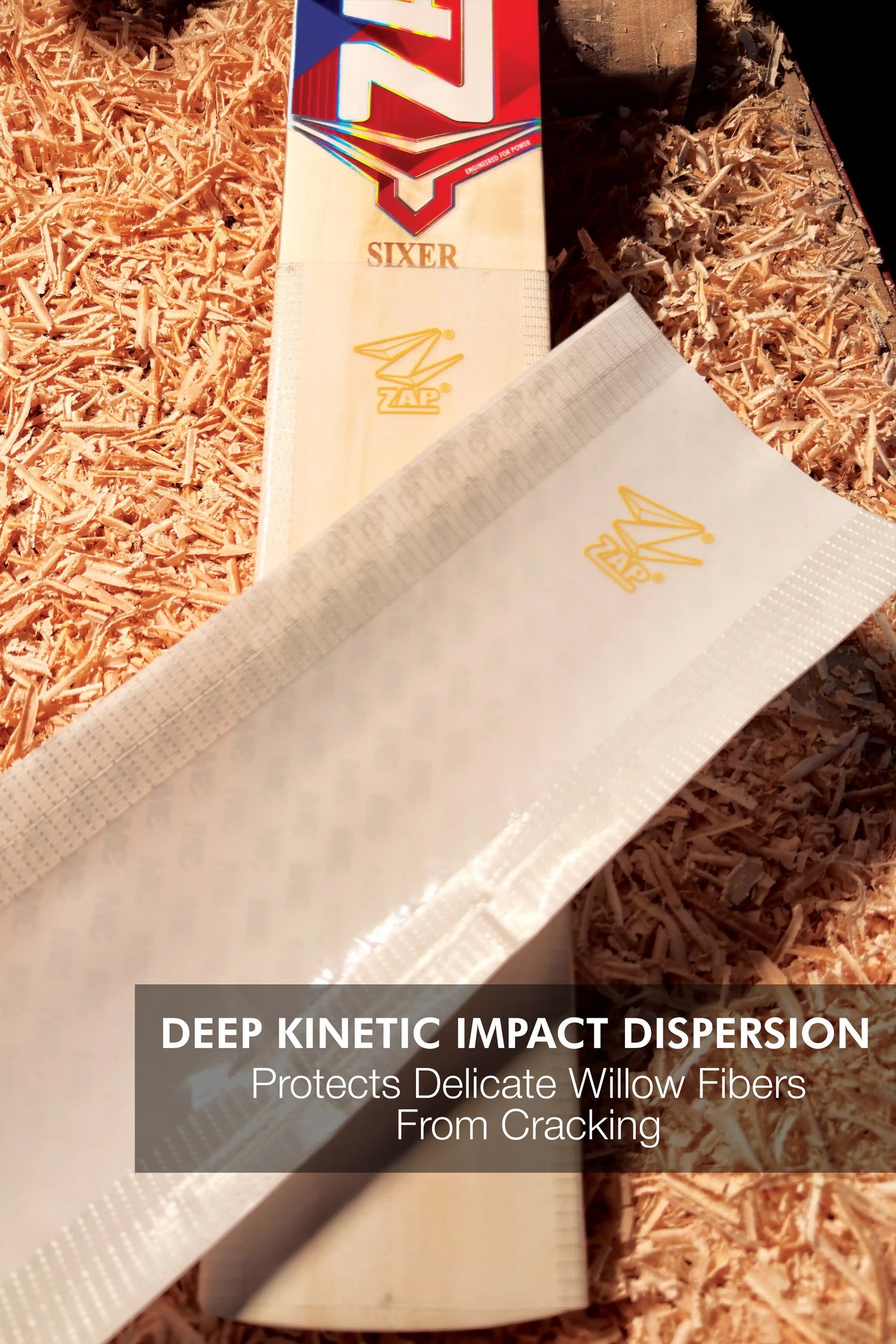 ZAP ImpactX Scuff Sheet for Cricket Bat